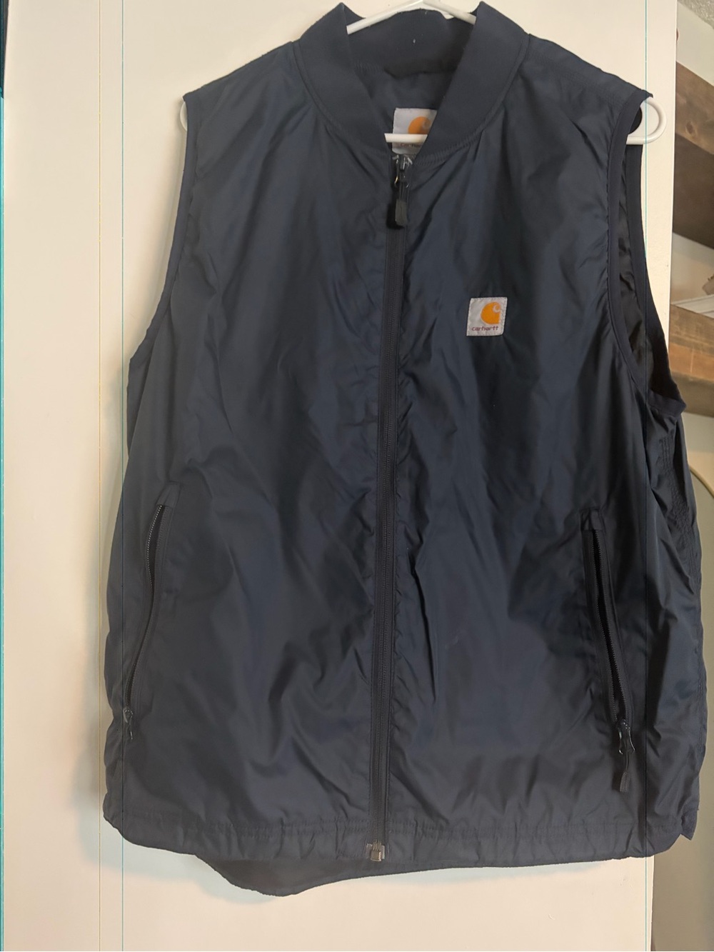Carhartt Mens Navy Quilted Vest Jacket